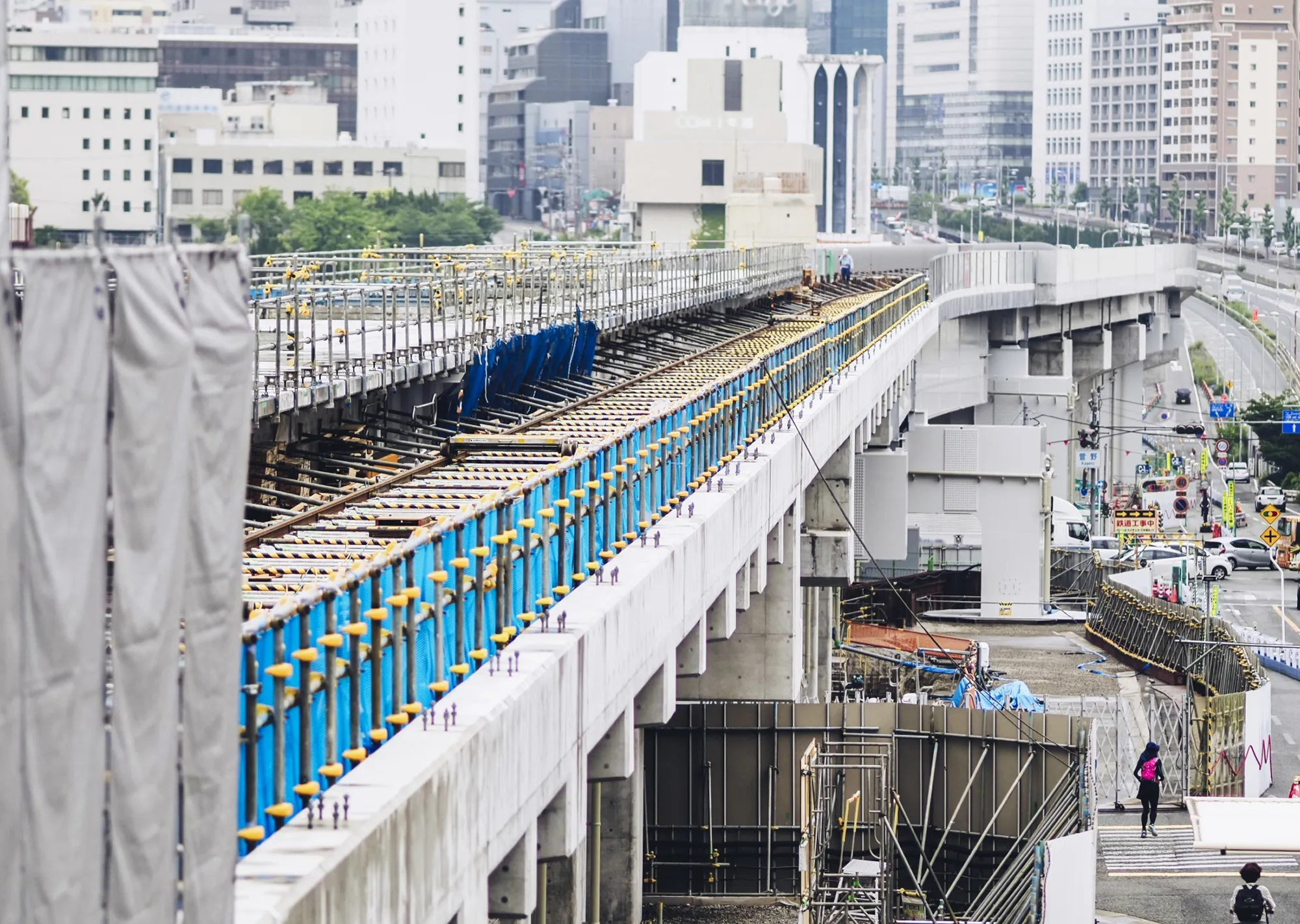 線路のメンテナンス作業の様子